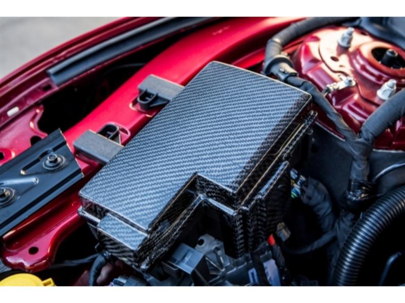 TruCarbon 2015-2020 Mustang Carbon Fiber LG241 Fuse Box Cover - TC10026-LG241 Hellhorse Performance®
