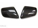 TruCarbon S550 Mustang Carbon Fiber LG242 Mirror Covers (NO Turn Signal Light Cut-out)