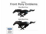 UPR Products 15-19 Mustang Pony Gloss Black Front Grille Emblem