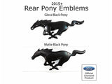 UPR Products 15-19 Mustang Pony Gloss Black Rear Emblem