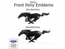 Load image into Gallery viewer, UPR Products 15-19 Mustang Pony Matte Black Front Grille Emblem Hellhorse Performance®