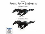 UPR Products 15-19 Mustang Pony Matte Black Front Grille Emblem