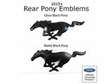 UPR Products 15-19 Mustang Pony Matte Black Rear Emblem