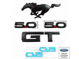 UPR Products Black Out Emblem Package Gloss Black (15-19 Mustang Gt)