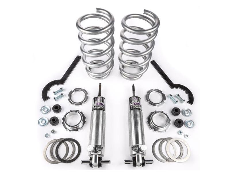 Viking Front Strut Pro Touring Double Adjustable Coil Over Kit Crusader 0-2" Lowered Smaluminuml Block (2005-14 Mustang) Hellhorse Performance®