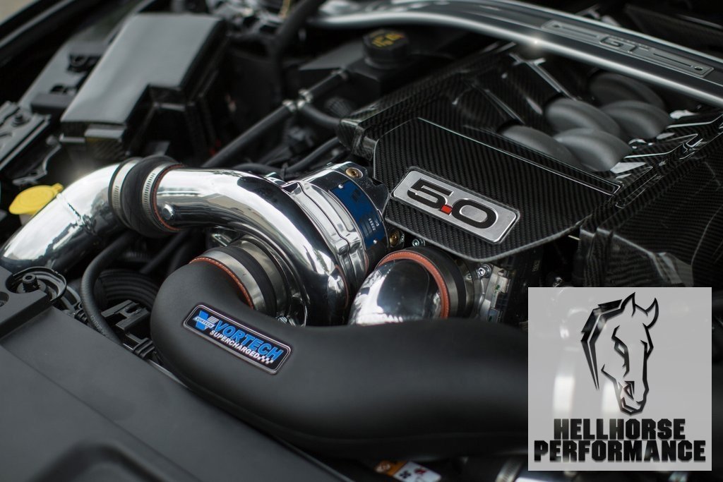 Vortech Supercharger V-3 SI Complete System Black (2015-17 Mustang GT) Vortech